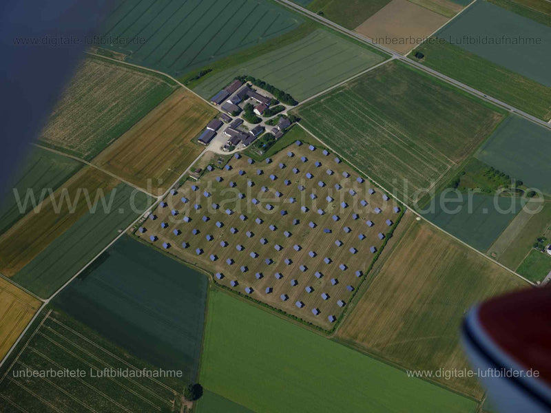 Luftaufnahme Photovoltaikanlage in Untermöckenlohe in Adelschlag | Oberbayern, Bayern