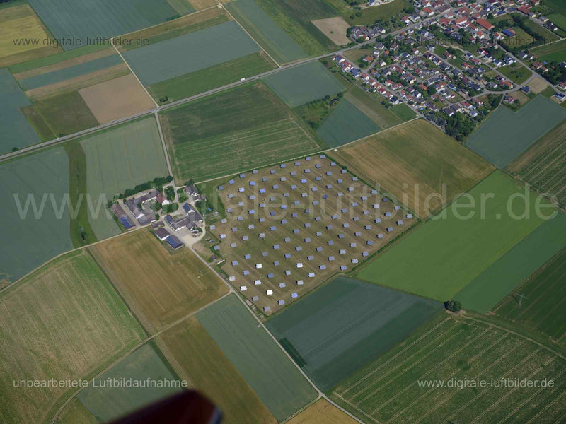 Luftaufnahme Photovoltaikanlage in Untermöckenlohe in Adelschlag | Oberbayern, Bayern