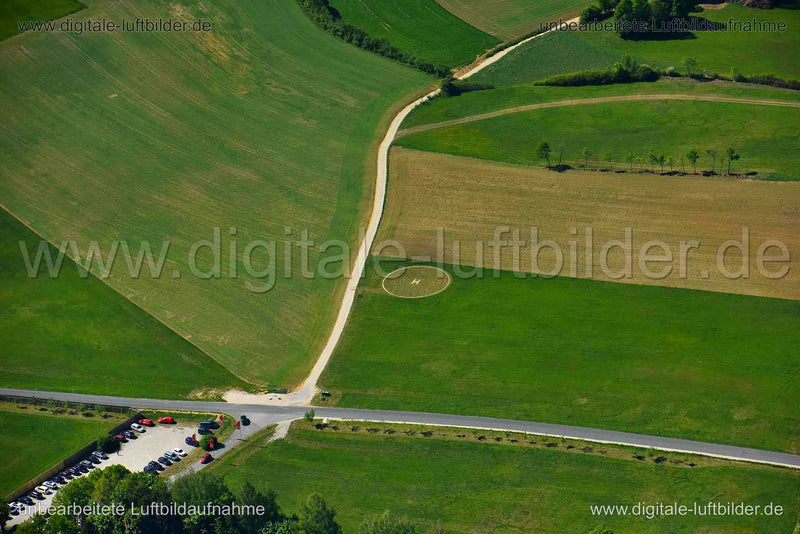 Luftaufnahme Hubschrauberlandeplatz in Ahorntal | Oberfranken, Bayern