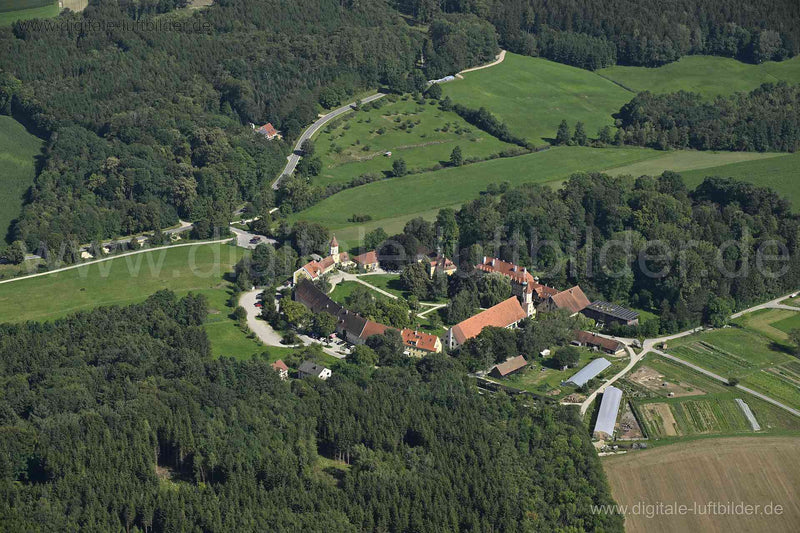 Luftaufnahme Schloss Blumenthal in Aichach | Schwaben, Bayern