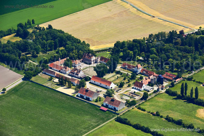 Luftaufnahme Gut Schwaighof in Allmannshofen | Schwaben, Bayern