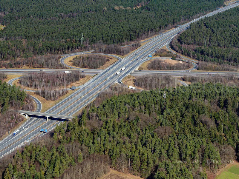 Luftaufnahme Autobahnkreuz Altdorf in Altdorf | Mittelfranken, Bayern