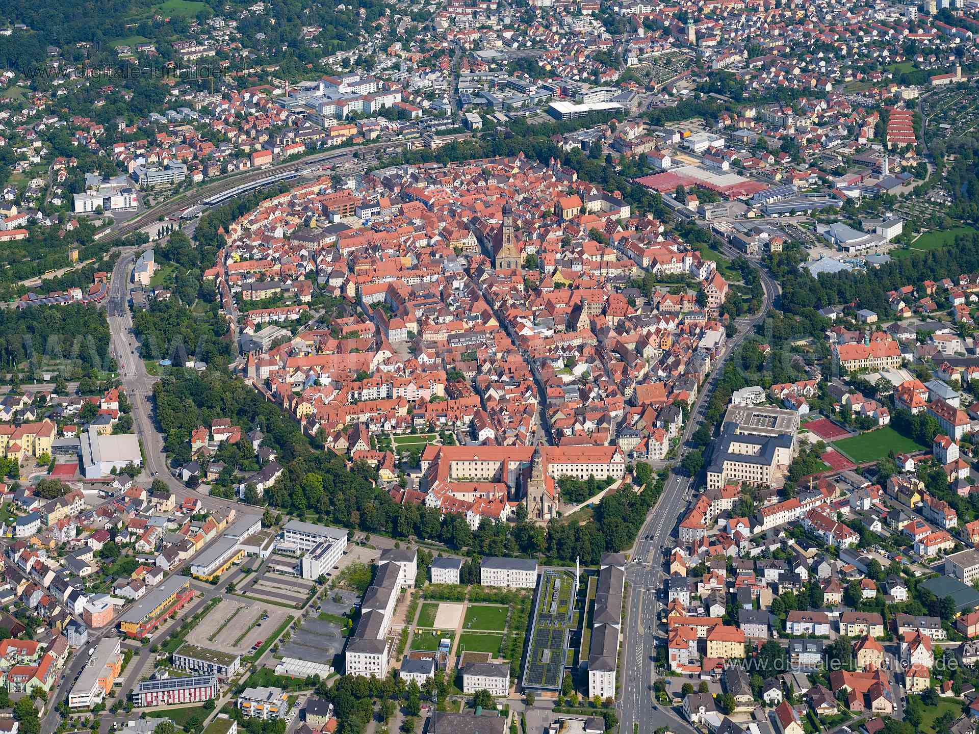 Luftbild Amberg Altstadt
