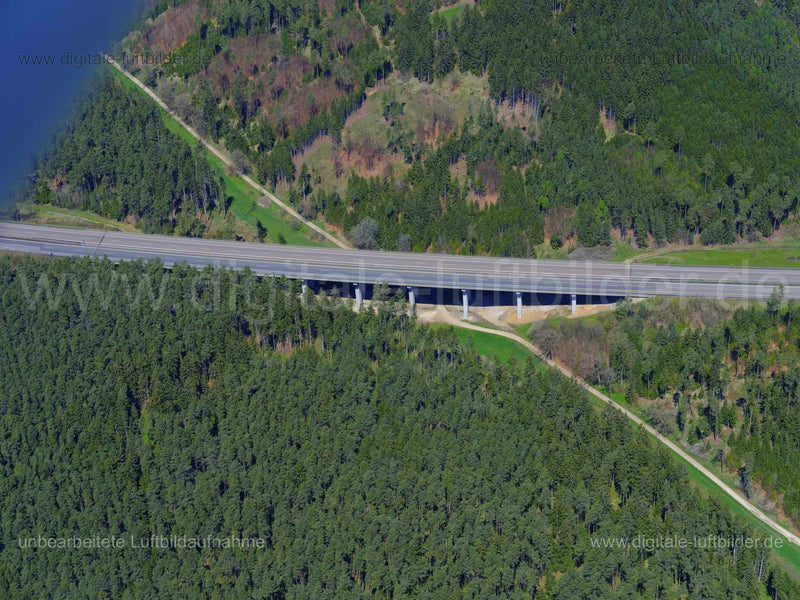 Luftaufnahme Autobahn A6 Amberg-Süd in Amberg | Oberpfalz, Bayern