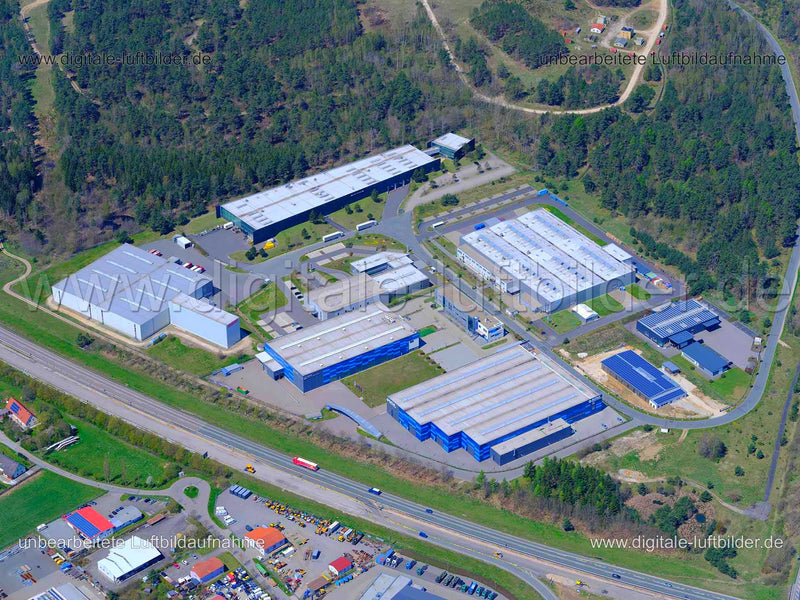 Luftaufnahme Industriegebiet Schafhof II in Amberg | Oberpfalz, Bayern