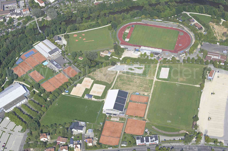 Luftaufnahme Landesgartenschau Gelände Amberg in Amberg | Oberpfalz, Bayern