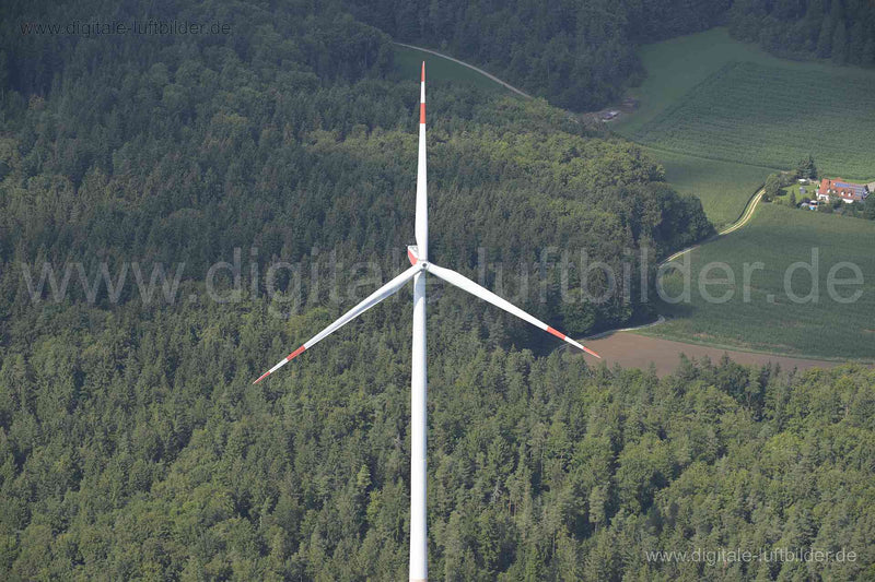 Luftaufnahme Windrad Oberpfälzer Alb in Amberg | Oberpfalz, Bayern