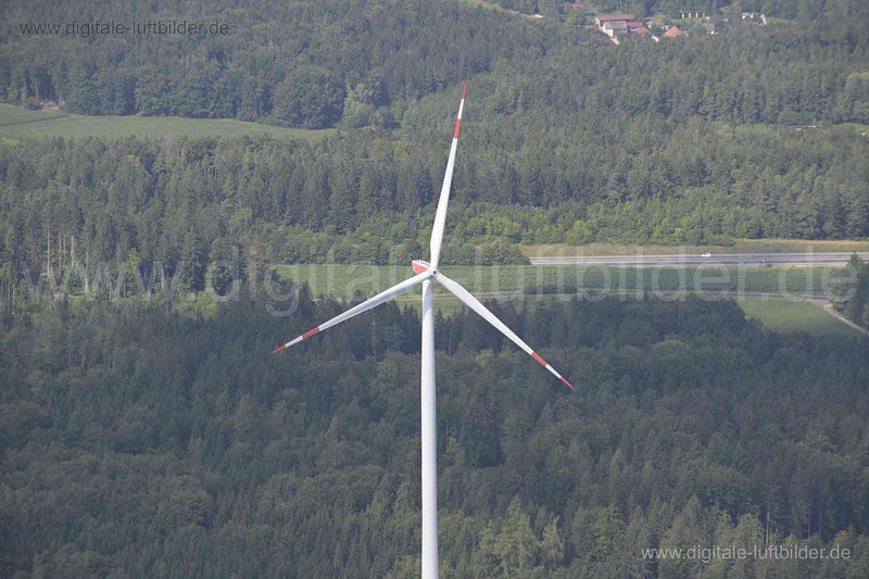 Luftaufnahme Windrad Oberpfälzer Alb in Amberg | Oberpfalz, Bayern