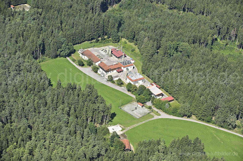 Luftaufnahme Erdgasspeicher Schmidhausen in Ametsbichl | Oberbayern, Bayern