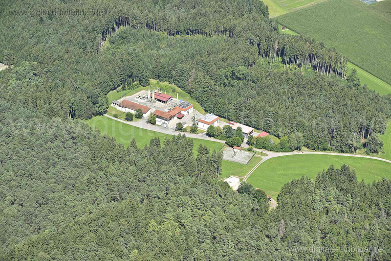 Luftaufnahme Erdgasspeicher Schmidhausen in Ametsbichl | Oberbayern, Bayern