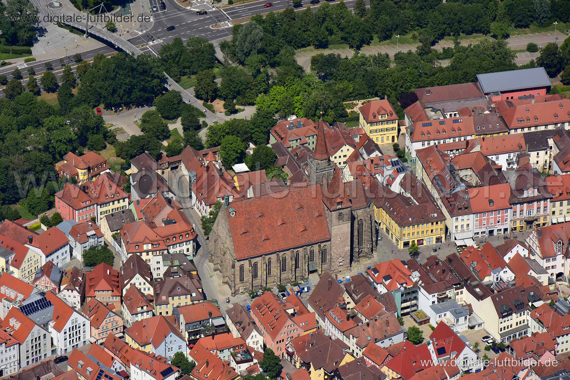 Luftaufnahme Ansbach in Ansbach | Mittelfranken, Bayern