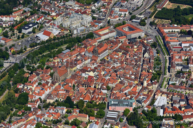 Luftaufnahme Ansbach in Ansbach | Mittelfranken, Bayern