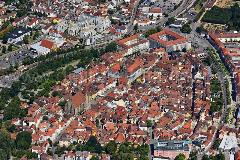 Luftaufnahme Ansbach in Ansbach | Mittelfranken, Bayern