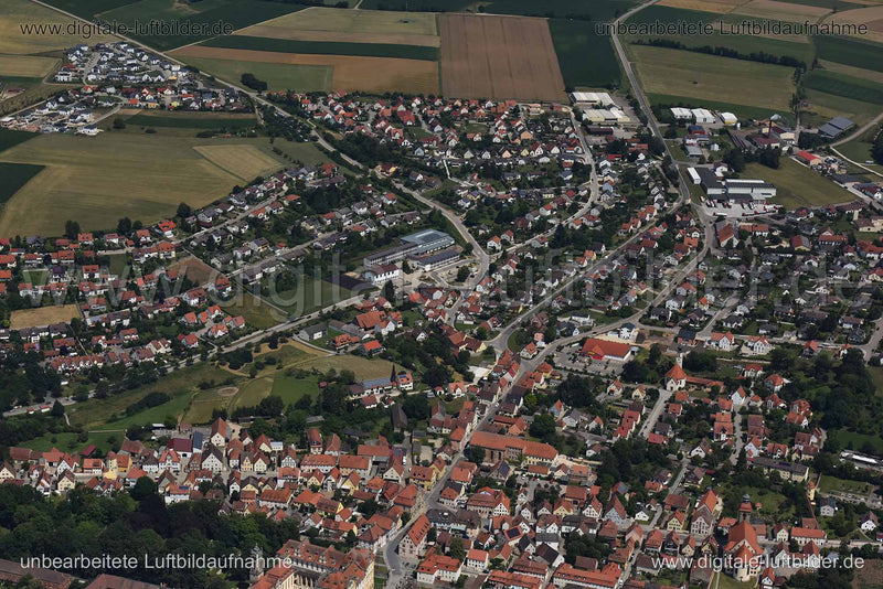 Luftaufnahme Ellingen in Ansbach | Mittelfranken, Bayern