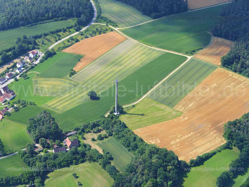 Luftaufnahme Funkturm bei Ansbach in Ansbach | Mittelfranken, Bayern