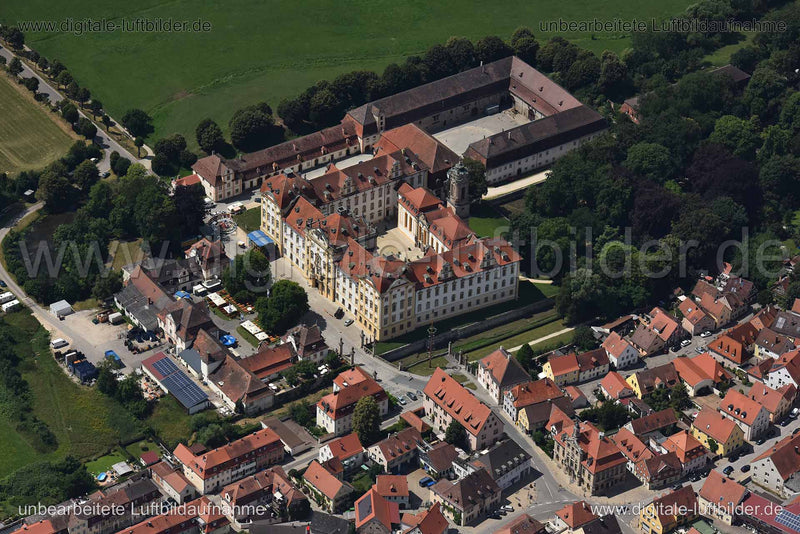 Luftaufnahme Residenz Ellingen in Ansbach | Mittelfranken, Bayern
