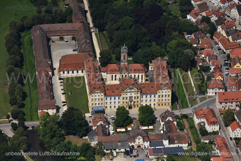 Luftaufnahme Residenz Ellingen in Ansbach | Mittelfranken, Bayern