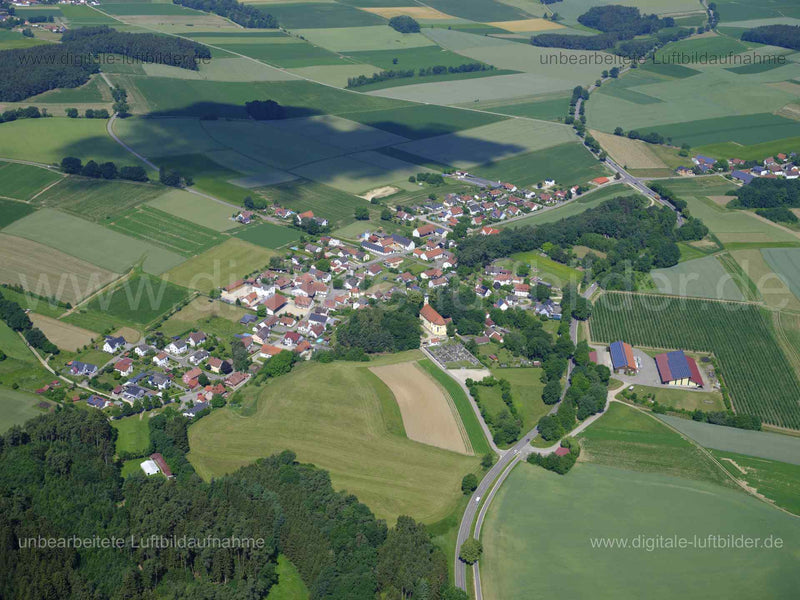 Luftaufnahme Oberlauterbach in Aresing | Oberbayern, Bayern