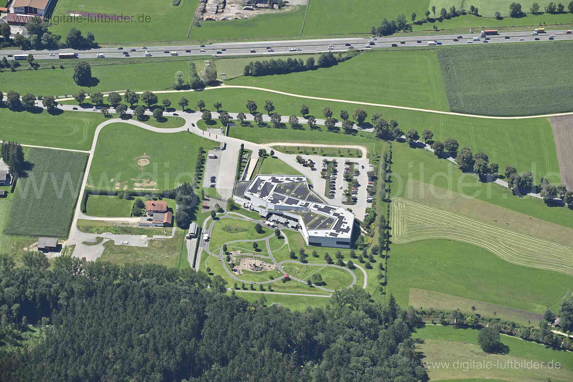 Luftaufnahme Hans-Peter-Porsche Traumwerk in Aufham | Oberbayern, Bayern