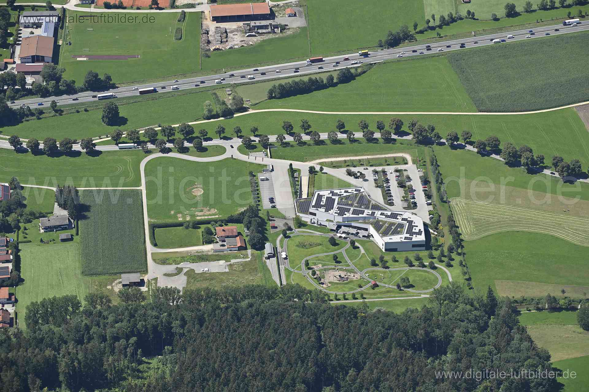 Luftaufnahme Hans-Peter-Porsche Traumwerk in Aufham | Oberbayern, Bayern