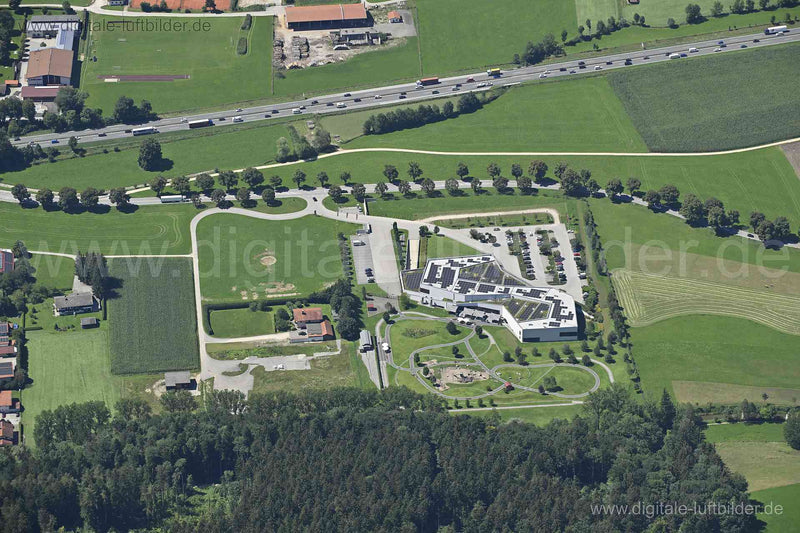 Luftaufnahme Hans-Peter-Porsche Traumwerk in Aufham | Oberbayern, Bayern