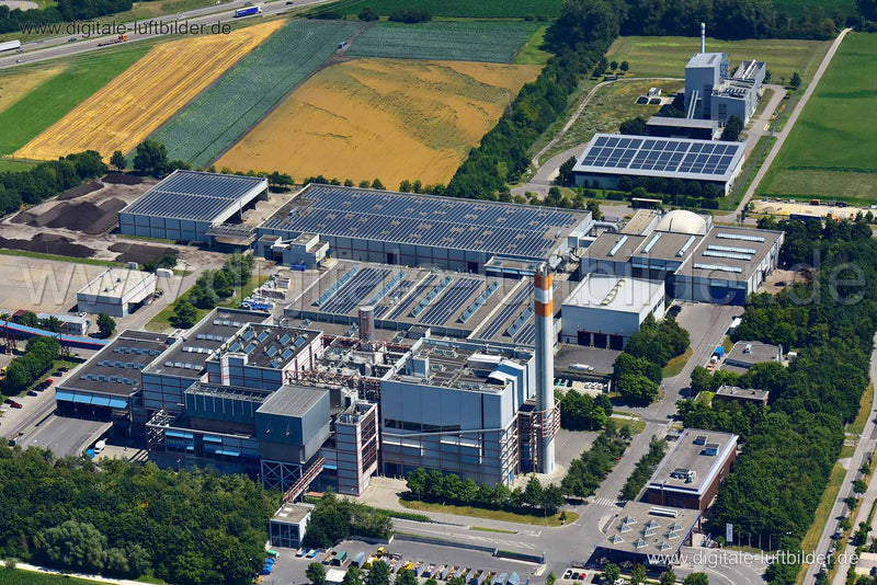 Luftaufnahme Abfallverwertungsanlage in Augsburg | Schwaben, Bayern