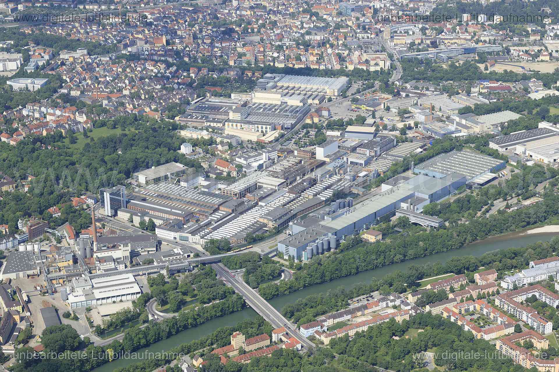 Luftaufnahme Augsburg in Augsburg | Schwaben, Bayern