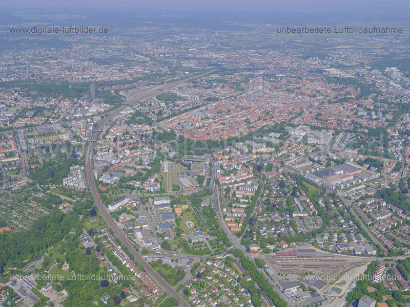 Luftaufnahme Augsburg in Augsburg | Schwaben, Bayern