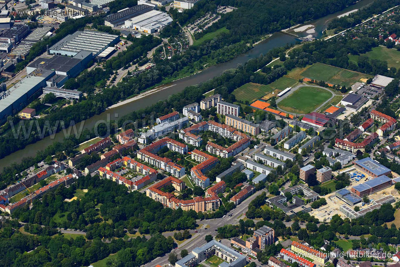 Luftaufnahme Augsburg in Augsburg | Schwaben, Bayern