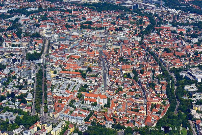 Luftaufnahme Augsburg in Augsburg | Schwaben, Bayern