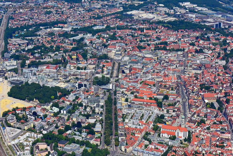 Luftaufnahme Augsburg in Augsburg | Schwaben, Bayern