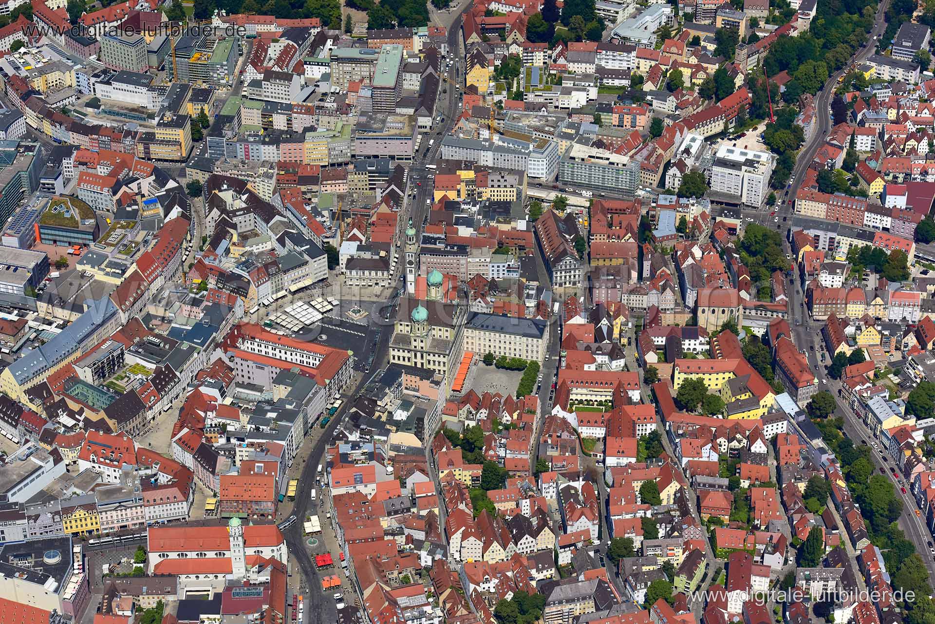 Luftaufnahme Augsburg in Augsburg | Schwaben, Bayern