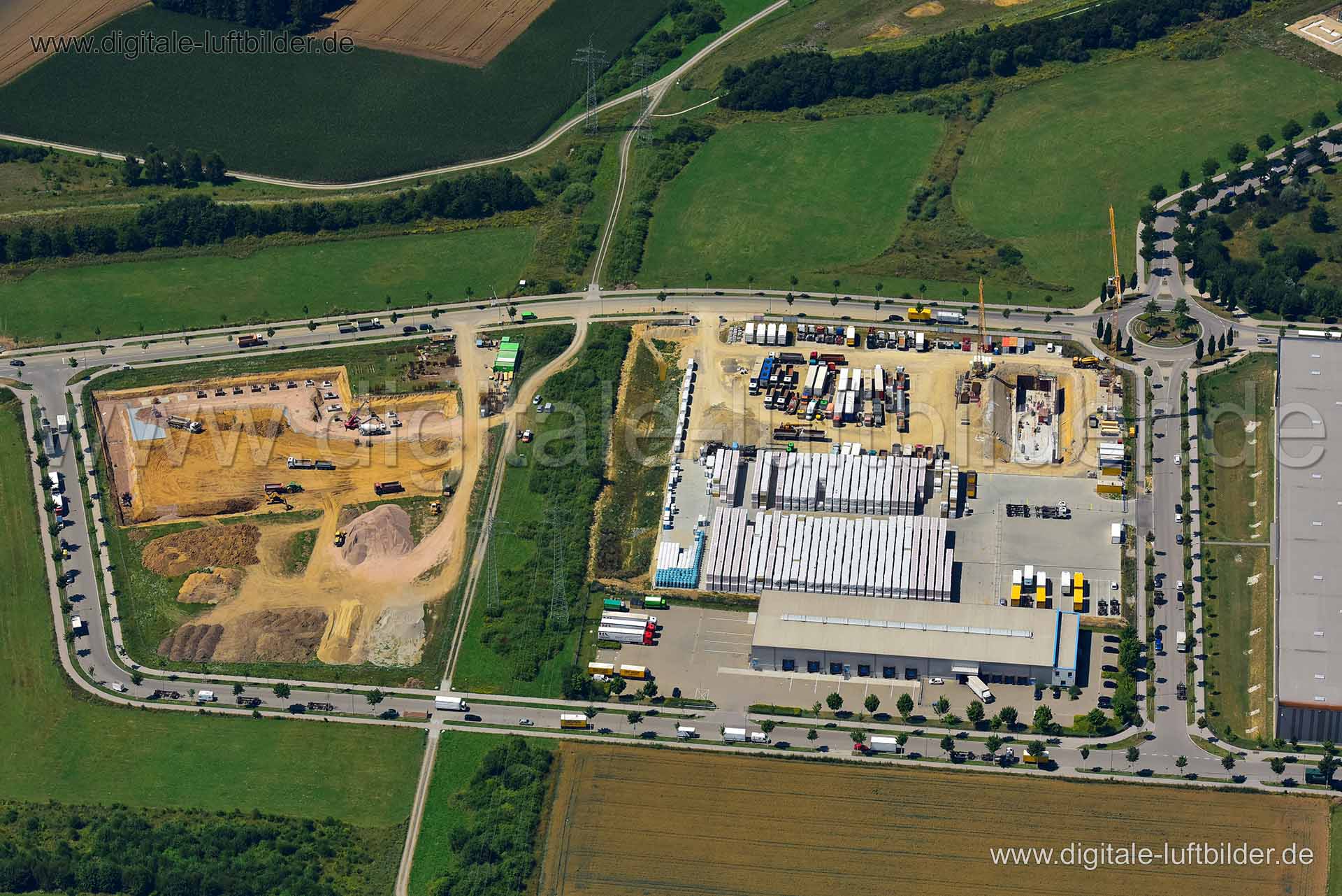 Luftaufnahme Gersthofen in Augsburg | Schwaben, Bayern