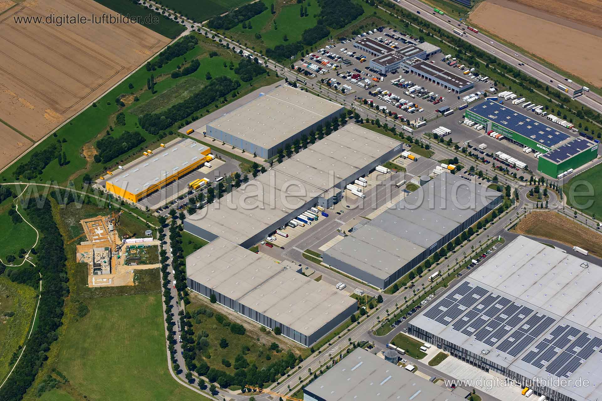 Luftaufnahme Gersthofen in Augsburg | Schwaben, Bayern