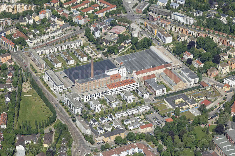 Luftaufnahme Stadtarchiv Augsburg in Augsburg | Schwaben, Bayern
