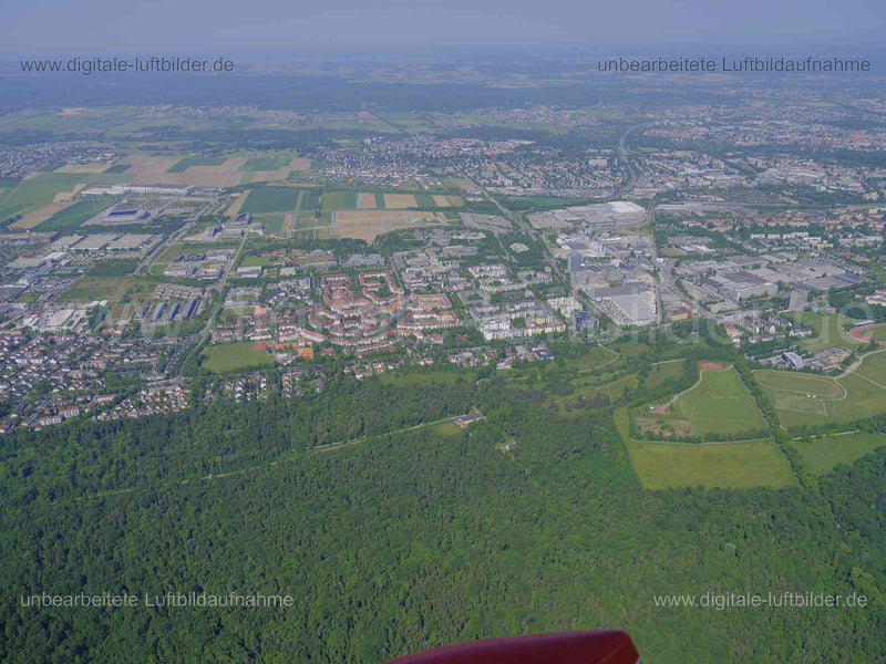 Luftaufnahme Universitätsviertel Augsburg in Augsburg | Schwaben, Bayern