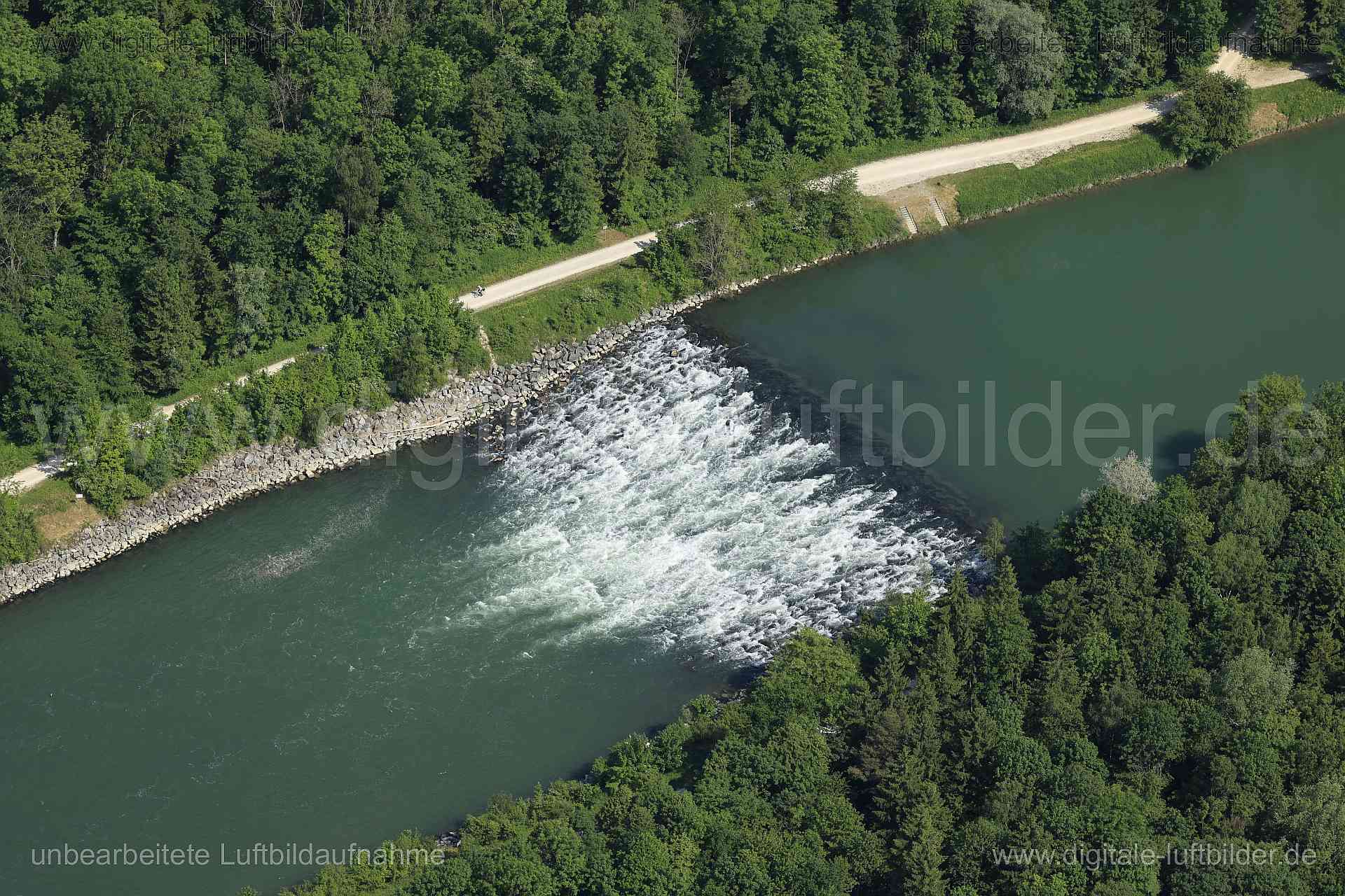 Luftaufnahme Iller in Auwald | Schwaben, Bayern