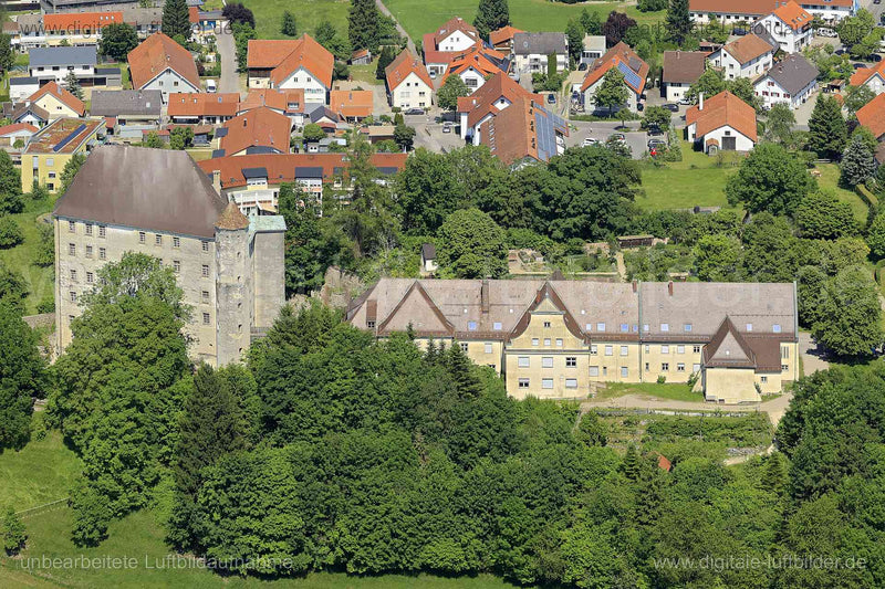 Luftaufnahme Hohes Schloss in Bad Grönenbach | Schwaben, Bayern