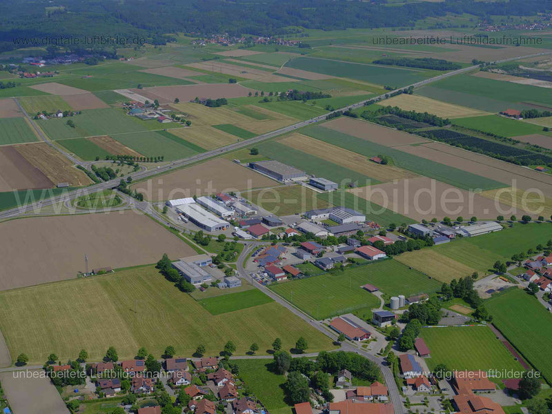 Luftaufnahme Wöringen in Bad Grönenbach | Schwaben, Bayern