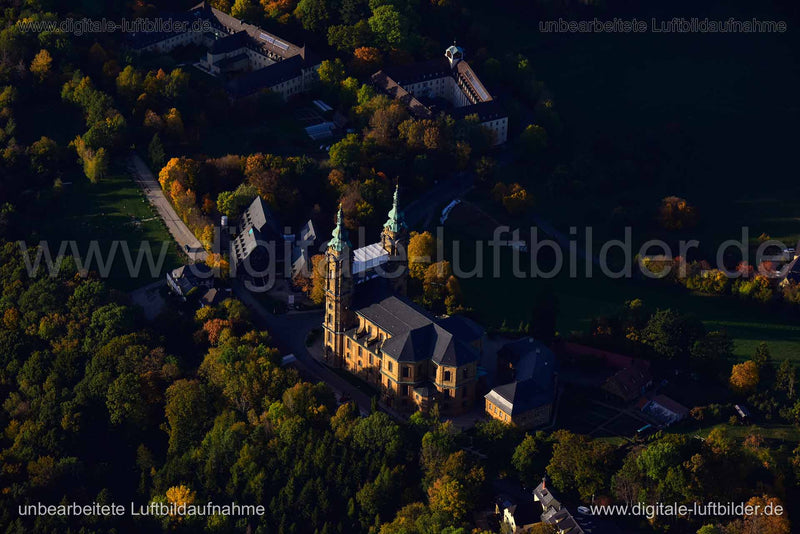 Luftaufnahme Basilika Vierzehnheiligen in Bad Staffelstein | Oberfranken, Bayern