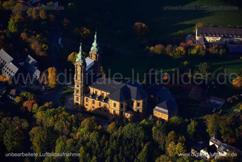 Luftaufnahme Basilika Vierzehnheiligen in Bad Staffelstein | Oberfranken, Bayern