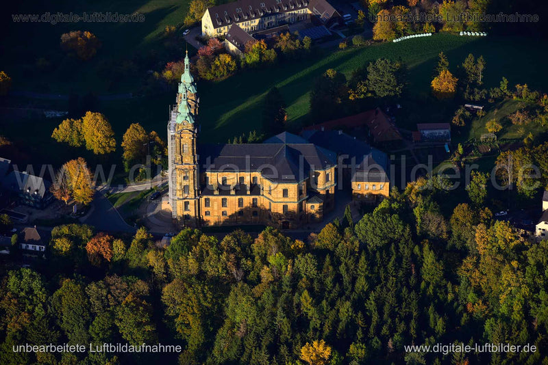Luftaufnahme Basilika Vierzehnheiligen in Bad Staffelstein | Oberfranken, Bayern