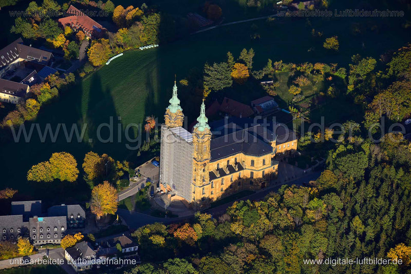 Luftaufnahme Basilika Vierzehnheiligen in Bad Staffelstein | Oberfranken, Bayern