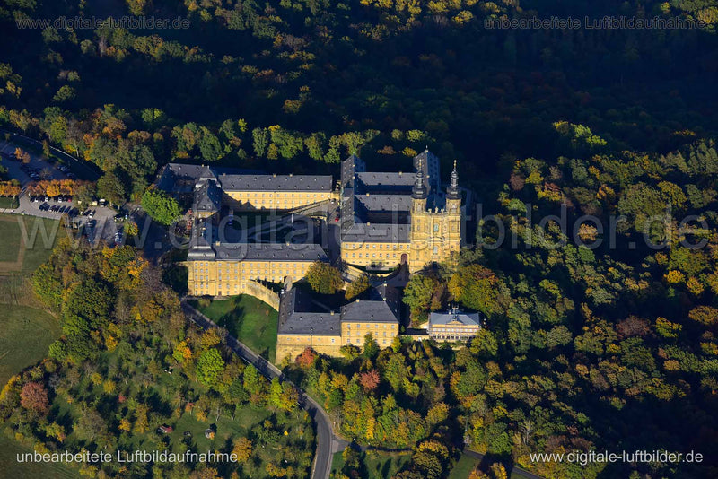 Luftaufnahme Kloster Banz in Bad Staffelstein | Oberfranken, Bayern