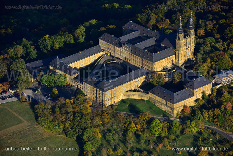 Luftaufnahme Kloster Banz in Bad Staffelstein | Oberfranken, Bayern