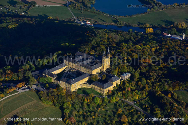 Luftaufnahme Kloster Banz in Bad Staffelstein | Oberfranken, Bayern