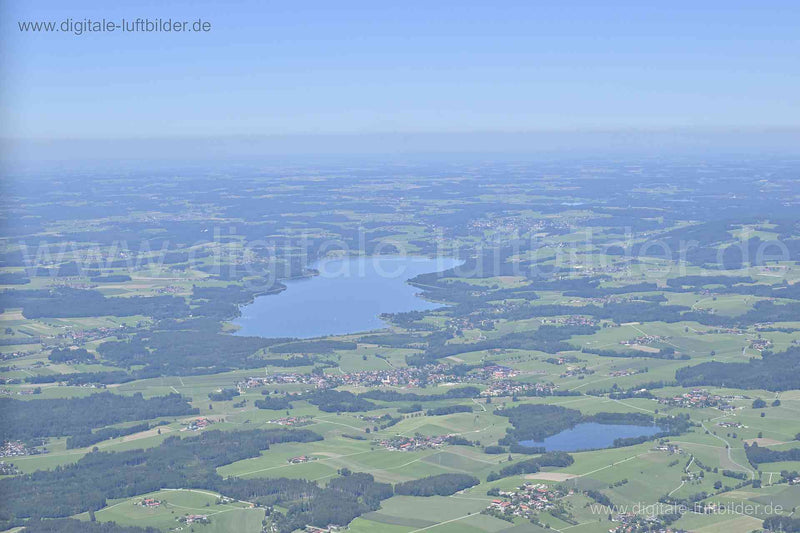 Luftaufnahme Simssee in Baierbach | Oberbayern, Bayern