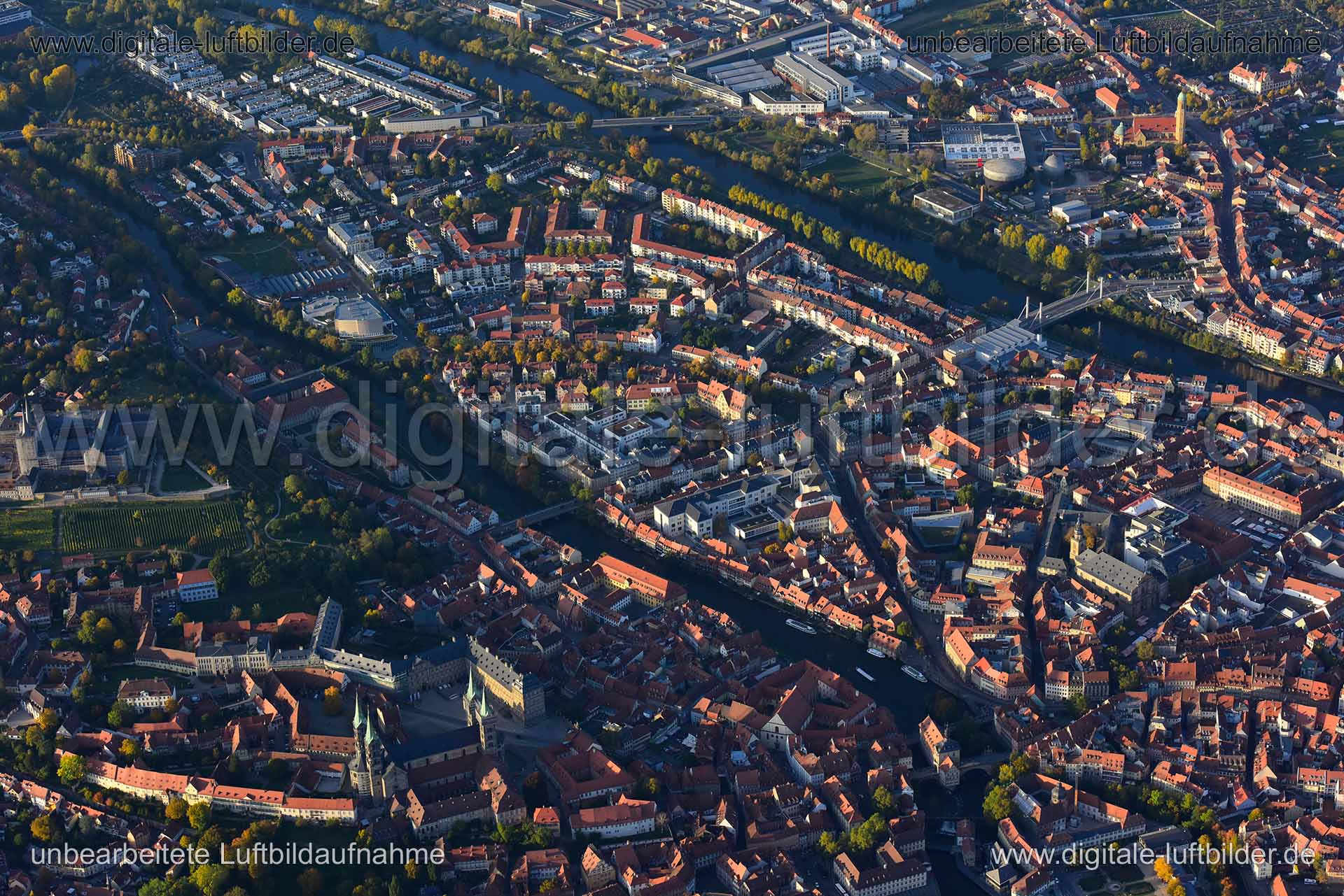 Luftaufnahme Bamberg in Bamberg | Oberfranken, Bayern