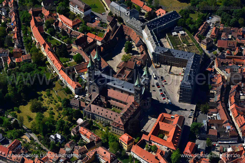 Luftaufnahme Bamberger Dom in Bamberg | Oberfranken, Bayern