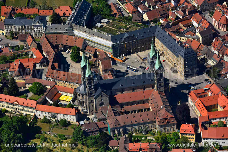 Luftaufnahme Bamberger Dom in Bamberg | Oberfranken, Bayern